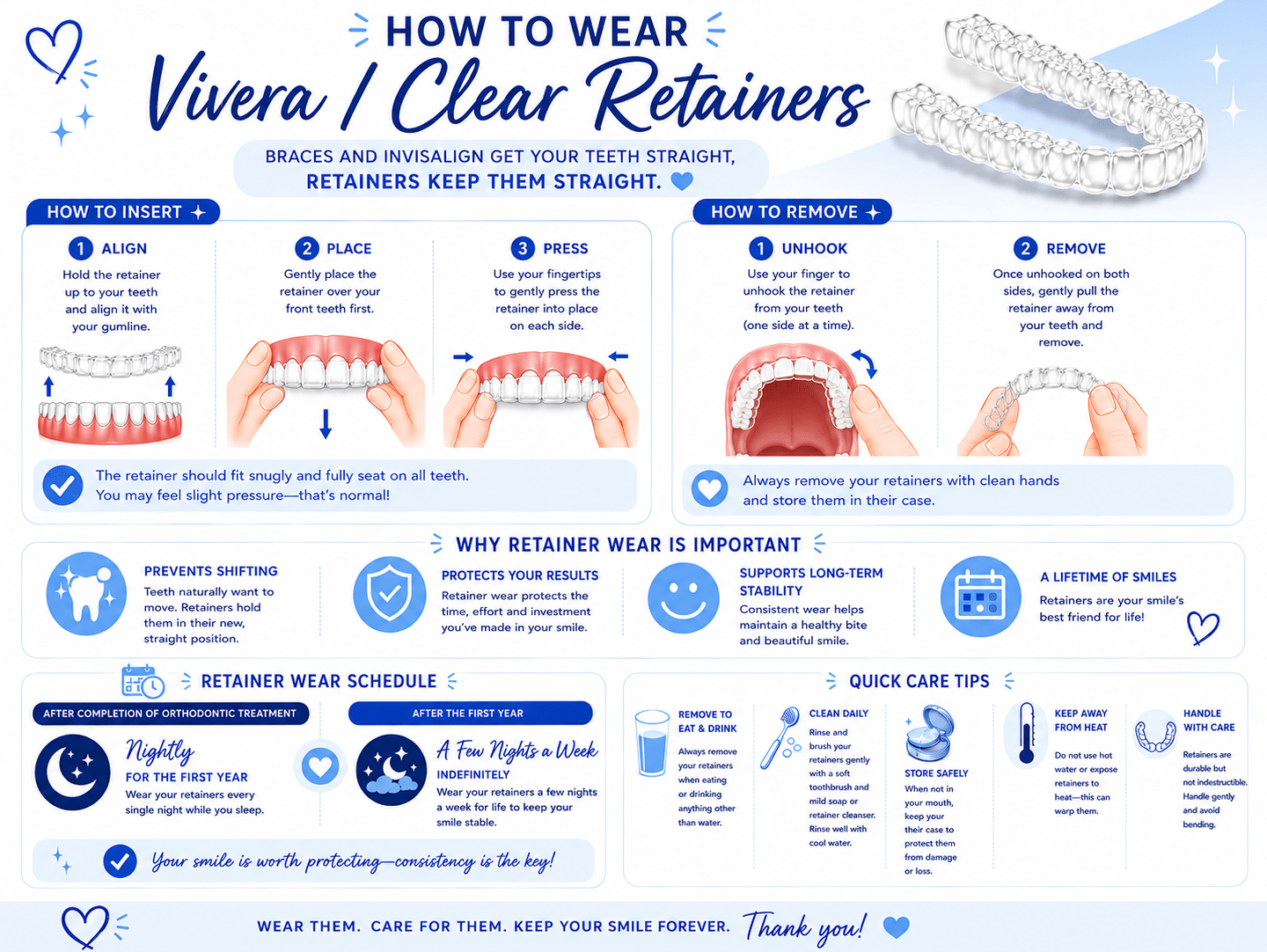 How to Wear a Retainer Graphic